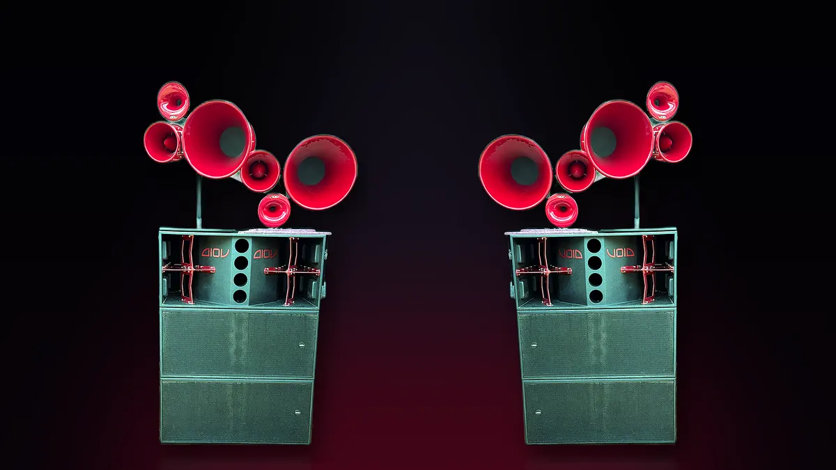 Twin stacks of our gloss red Void Air Motion rig